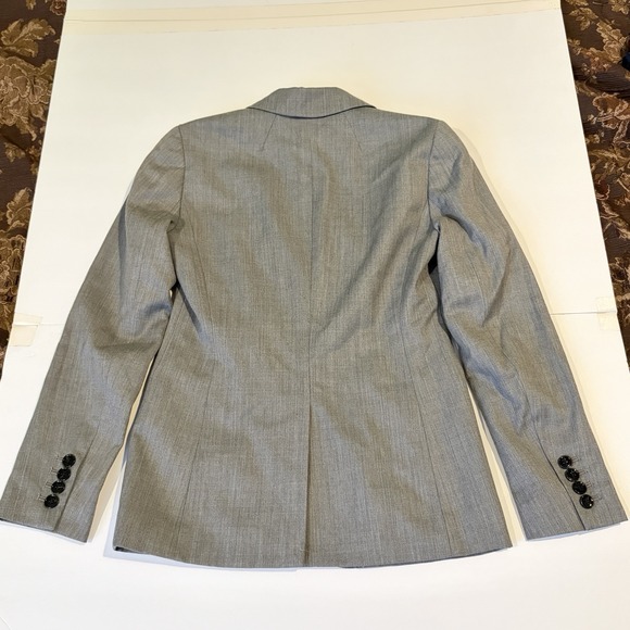 J Crew Wool Blend Blazer Jacket Petite 00P Gray Classic Career Academia Capsule - Picture 8 of 14